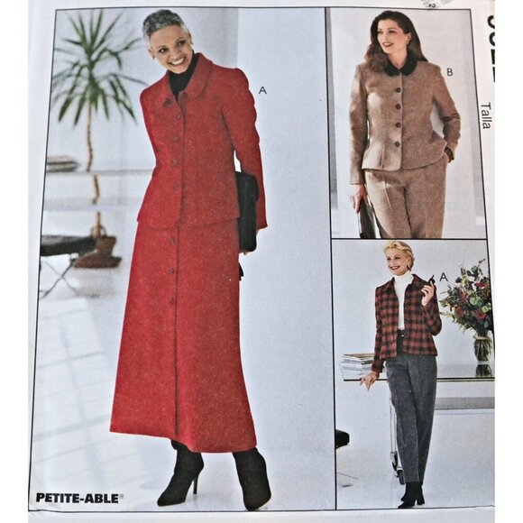 McCall's 9522 Sewing Pattern Misses' Lined Jacket Skirt Pants Size 18 20 22 Uncu - Picture 2 of 4